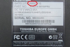 Как узнать модель ноутбука Toshiba