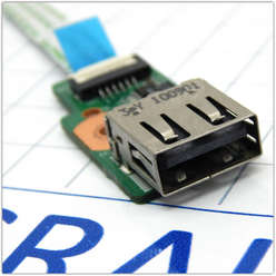 Разъем USB с кабелем для ноутбука HP Pavilion DV6-3000, 36LX6UB0010 DALX6TB14D0