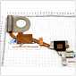 Система охлаждения для ноутбука Dell Inspiron M5010 60.4HH22.002