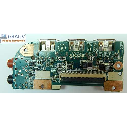 Звуковая плата с разъемами USB 1p-109cj03 Sony VPC-EB VPCEB PCG-71211V, 