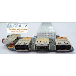 Звуковая плата с разъемами USB 1p-109cj03 Sony VPC-EB VPCEB PCG-71211V, 