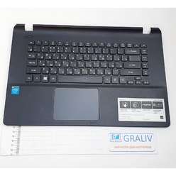 Верхняя часть корпуса, палмрест ноутбука Acer Aspire E15 (es1-511) AP16G000300
