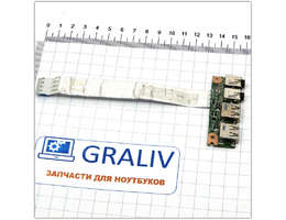 Плата аудио и usb разъемов ноутбука Asus K53S K53SV IO BOARD 