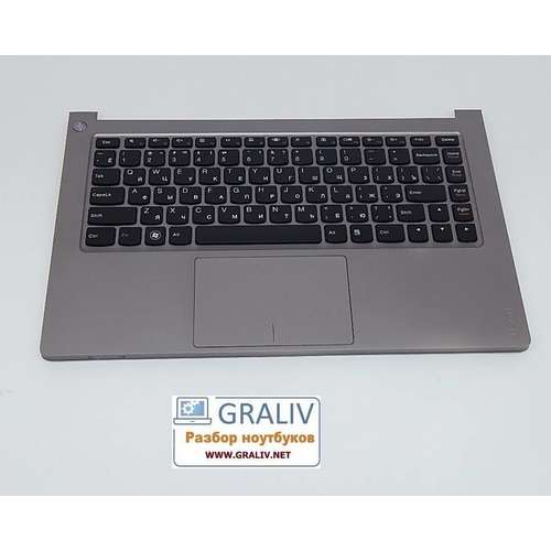 Палмрест, топкейс с клавиатурой ноутбука Lenovo Ideapad U300s 