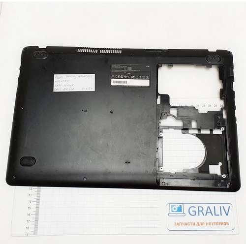Нижняя часть корпуса, поддон ноутбука Samsung NP450R5E, NP470R5E, BA75-04537A, BA75-04340A