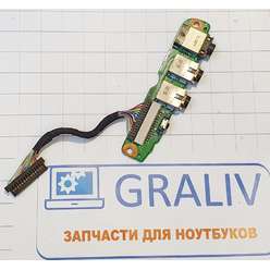 Плата аудио разъема для ноутбука HP Pavilion DV6000, DA0AT8AB8F9