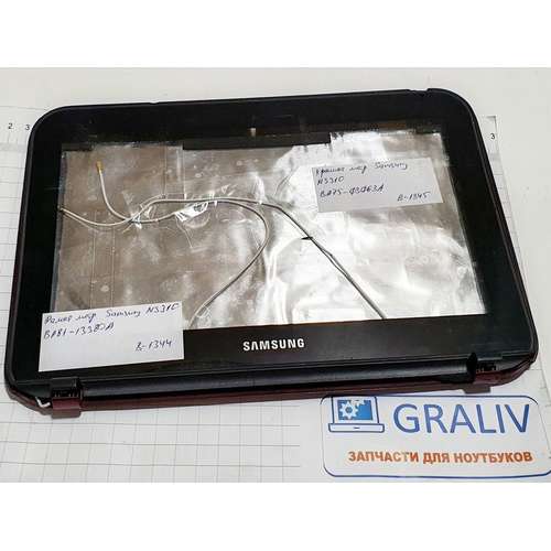 Крышка матрицы с рамкой нетбука Samsung NS310, BA75-03063 BA75-03064