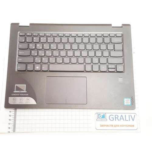 Палмрест, топкейс с клавиатурой, ноутбука Lenovo YOGA-520-14IKB AM1YM000220 